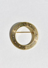 Load image into Gallery viewer, 14k Gold Circle Brooch
